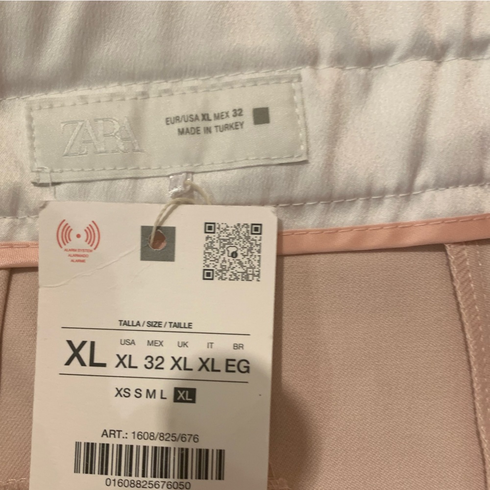 Zara DOUBLE WAIST WIDE LEG PANTS - Picture 11 of 13